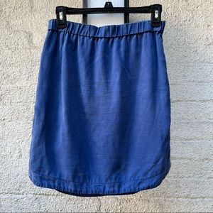 Anthropologie Blue High Waist Skirt Size 2